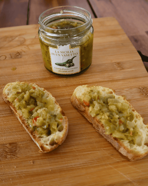 Crema di peperoncino verde piccante