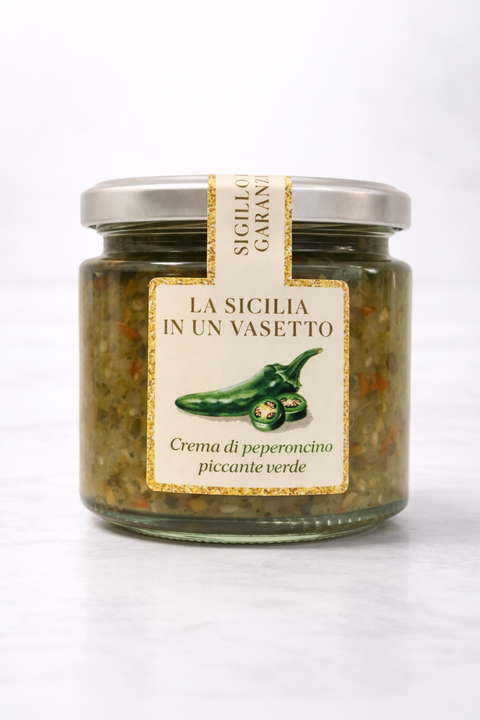 Crema di peperoncino verde piccante